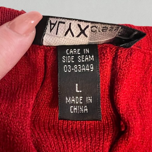 Alyx Red Rust Sweater Dress with X detail stitching size L - Picture 5 of 6